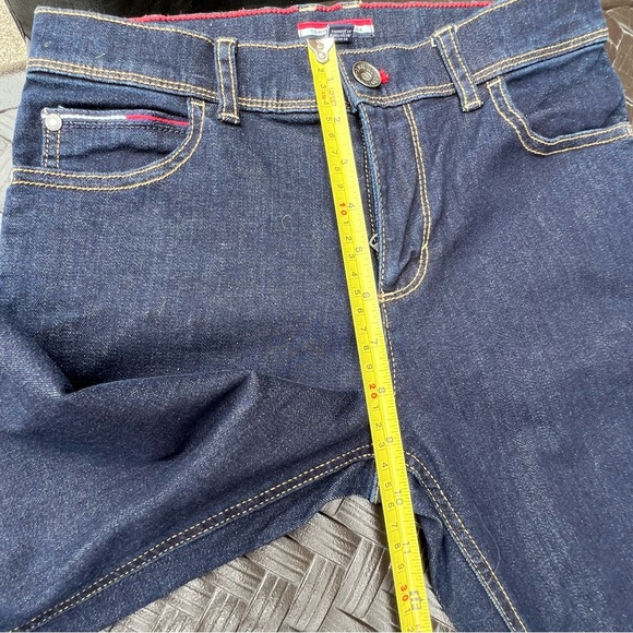 Tommy Hilfiger Jeans Stretch Slim Straight Fit Blue Boys Size 14 Dark Wash EUC👖 - Picture 8 of 10